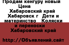 Продам кенгуру новый › Цена ­ 1 000 - Хабаровский край, Хабаровск г. Дети и материнство » Коляски и переноски   . Хабаровский край